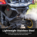 Muffler Delete Pipe Stainless Steel Race Exhaust Pipe with Slip-On Design for Can-Am Maverick X3 / X3 Max