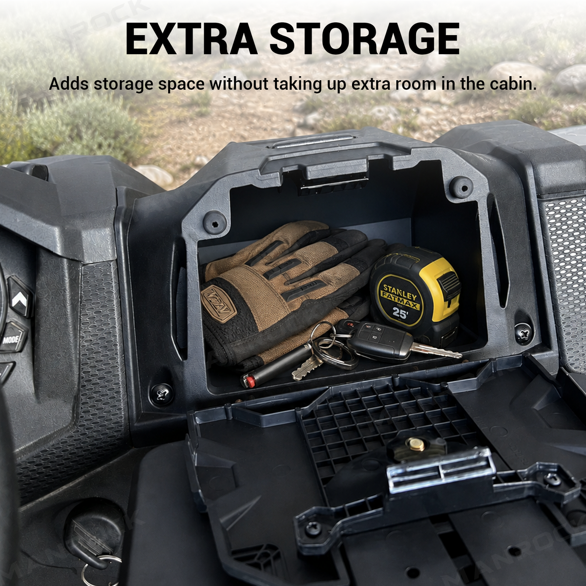 UTV Tablet Holder Phone Mount With Storage Box for Polaris RZR