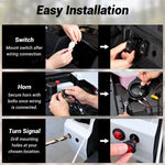 UTV Turn Signal Kit with 110dB Horn, Self-Canceling Amber LED Lights & Rocker Switches 4PCS Universal UTV Polaris / Can-Am / Honda / Kawasaki / CFMOTO
