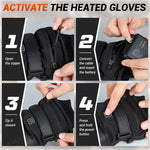 UTV/ATV Heated Motorcycle Gloves Rechargeable Touchscreen Riding Gloves 2PCS Most UTVs Polaris / Can-Am / Honda / Kawasaki / CFMOTO