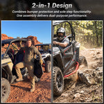 Rock Sliders Nerf Bars with Side Steps 2PCS for Polaris RZR