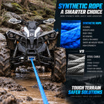 Manrock UTV/ATV Winch 4500 LB Electric Winch Kit with Synthetic Winch Rope & Wireless Remote, Universal UTV Polaris / Can-Am / Honda / CFMOTO