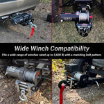 UTV ATV Winch Mounting Plate with 2" Hitch Receiver Universal UTV Polaris / Can-Am / Honda / Kawasaki / CFMOTO
