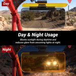 UTV Extended Dual-Lens Sun Visor, Anti-Glare Sun Shade for Can-Am Maverick X3 / X3 Max