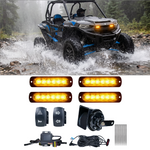 UTV ATV Turn Signal Kit with 110dB Horn Blinker Kit Most UTVs Polaris / Can-Am / Honda / Kawasaki / CFMOTO