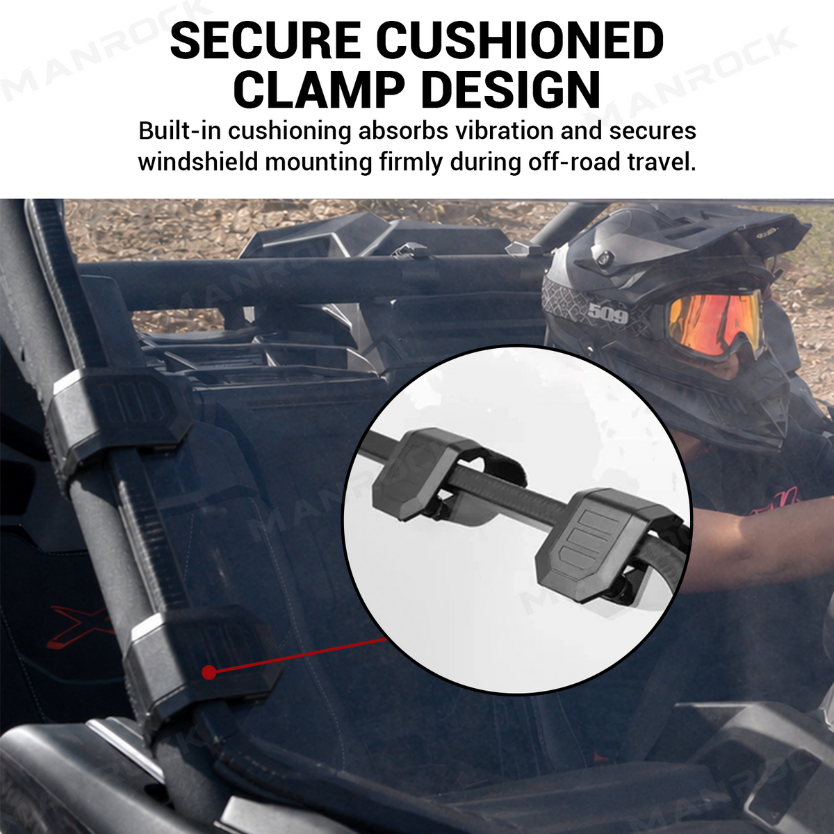UTV Front Full Windshield Clear Acrylic Wind Deflector for Can-Am Maverick X3 / X3 Max