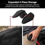 UTV Door Bags Side Door Storage Bags Set with 2PCS Mini Pouches for Polaris RZR