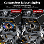 Stainless Steel Exhaust Tips Replacement Blued / Black Tip for Can‑Am Maverick R / R Max