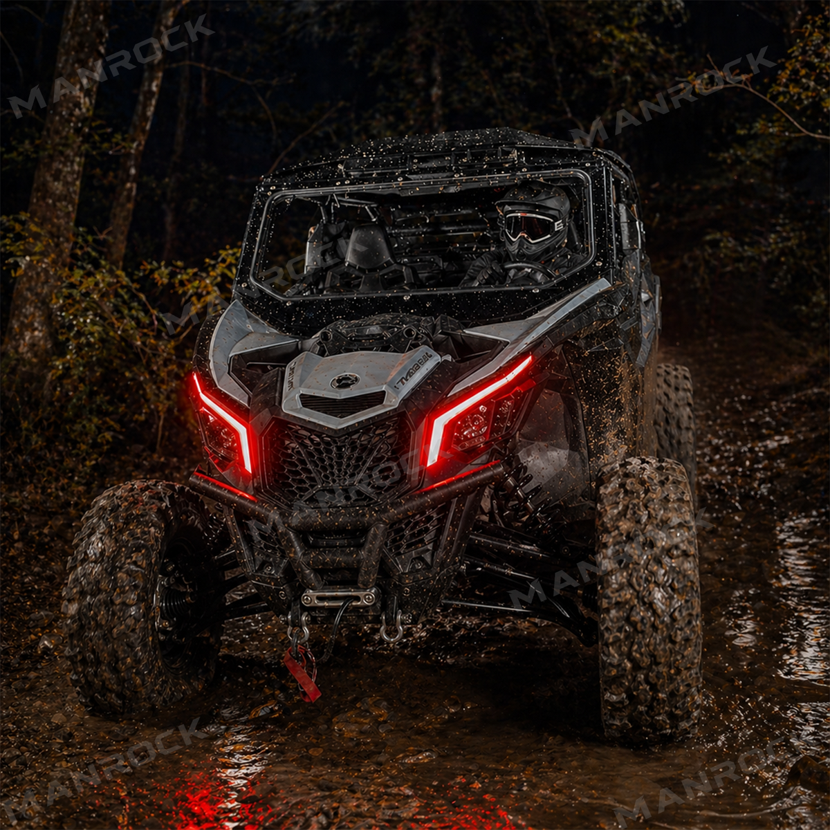 RGB Fang Lights with APP+RF Remote Control LED Turn Signal Lights for Can-Am Maverick X3 / X3 Max