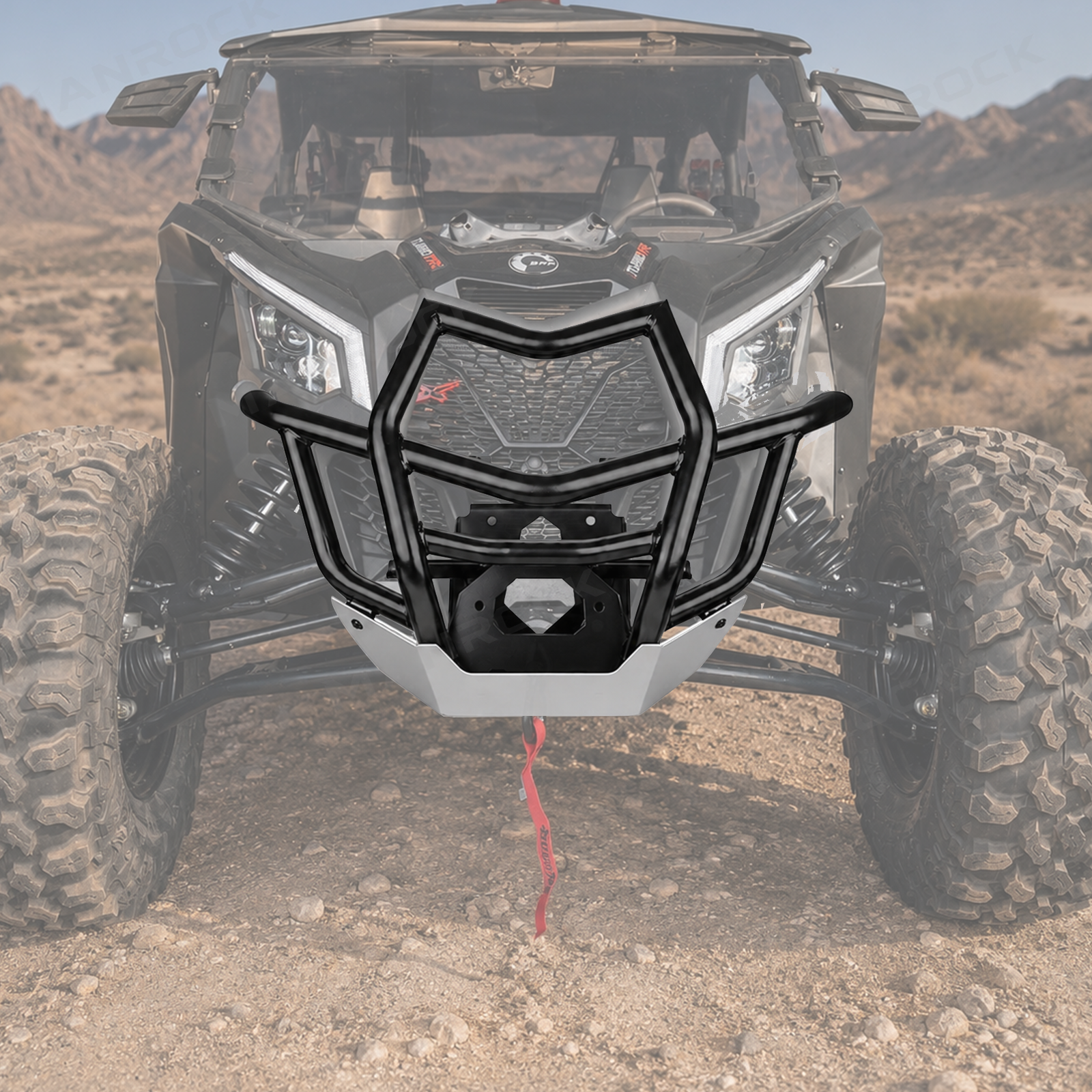 Front Bumper Guard Winch Bumper Protector for Can-Am Maverick X3 Max