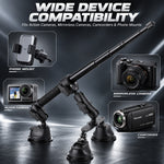 Triple Suction Cup Car Mount Kit Camera Rig with Telescoping Pole Universal UTV Polaris / Can-Am / Honda / Kawasaki / CFMOTO