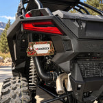 Christmas License Plate Frame, 7"x 4" Metal Motorcycle Tag Frame Universal UTV ATV Polaris / Can-Am / Honda / Kawasaki / CFMOTO