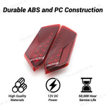 UTV LED Tail Lights Assembly Smoked Rear Lamps Replacement 2PCS for Polaris RZR / Sportsman