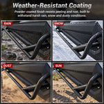 Rock Sliders Nerf Bars with Side Steps 2PCS for Polaris RZR