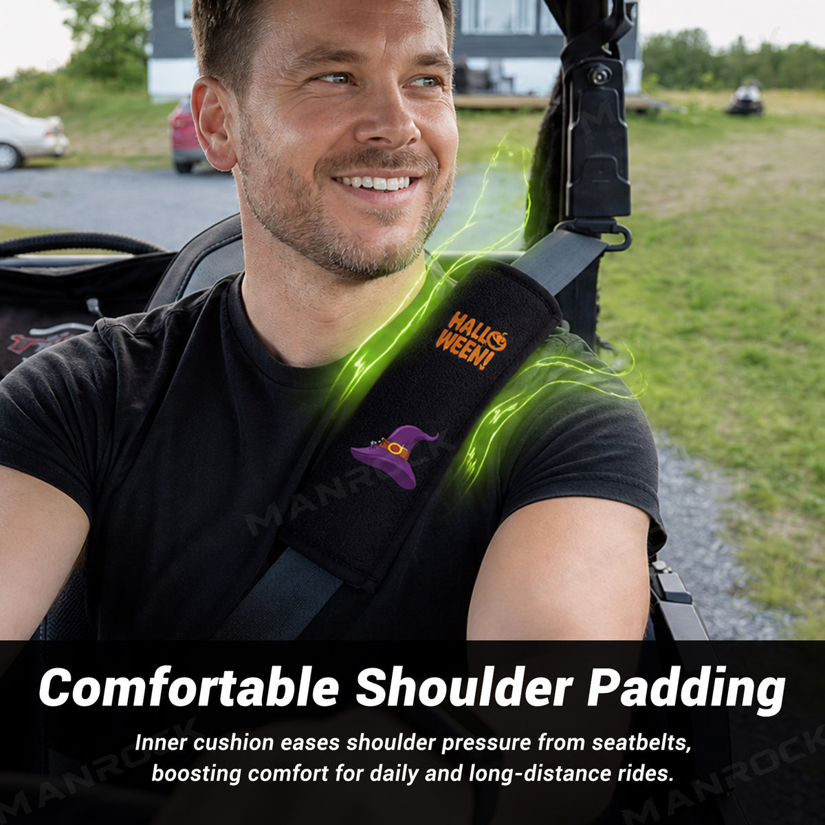 UTV Seat Belt Covers Seat Belt Shoulder Pad 2PCS Universal UTV ATV Polaris / Can-Am / Honda / Kawasaki / CFMOTO