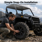 Wheel Center Caps Hub Cap Covers 4PCS for Polaris RZR