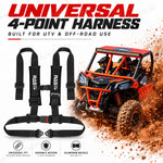 UTV 4 Point 2" Harness Seat Belt with Auto-Latch Buckle Universal UTV Polaris / Can-Am / Honda / Kawasaki / CFMOTO