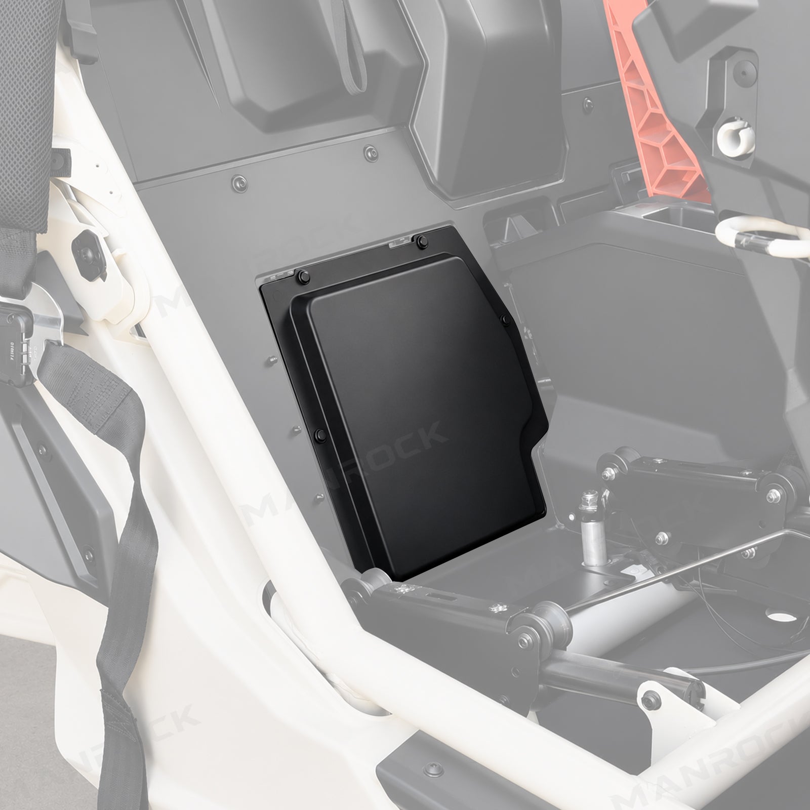 UTV Battery Cover Plate ABS Battery Protector for Can-Am Maverick X3 / X3 Max
