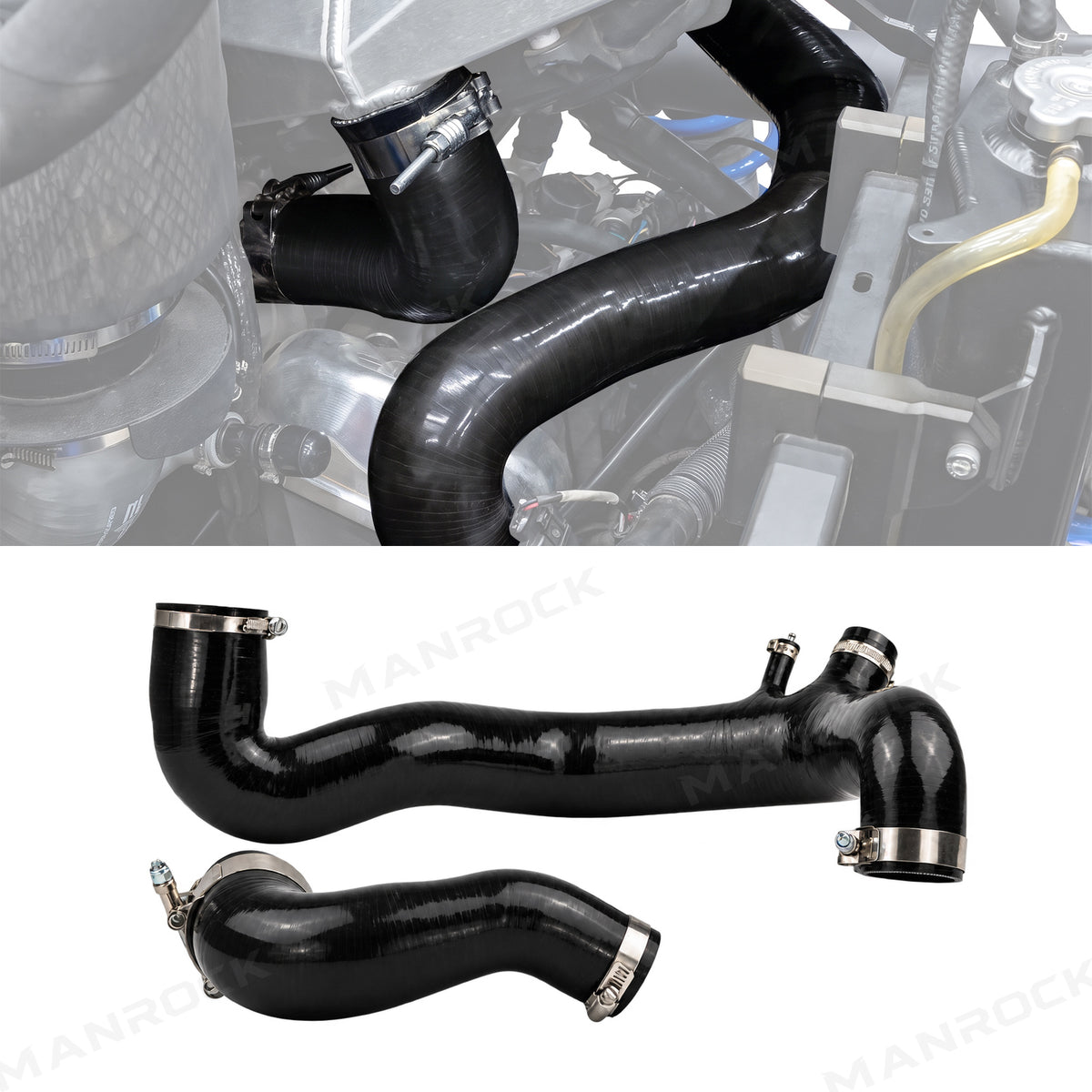 Full Silicone Charge Tubes Kit Charge Pipe for Can-Am Maverick X3 / X3 MAX