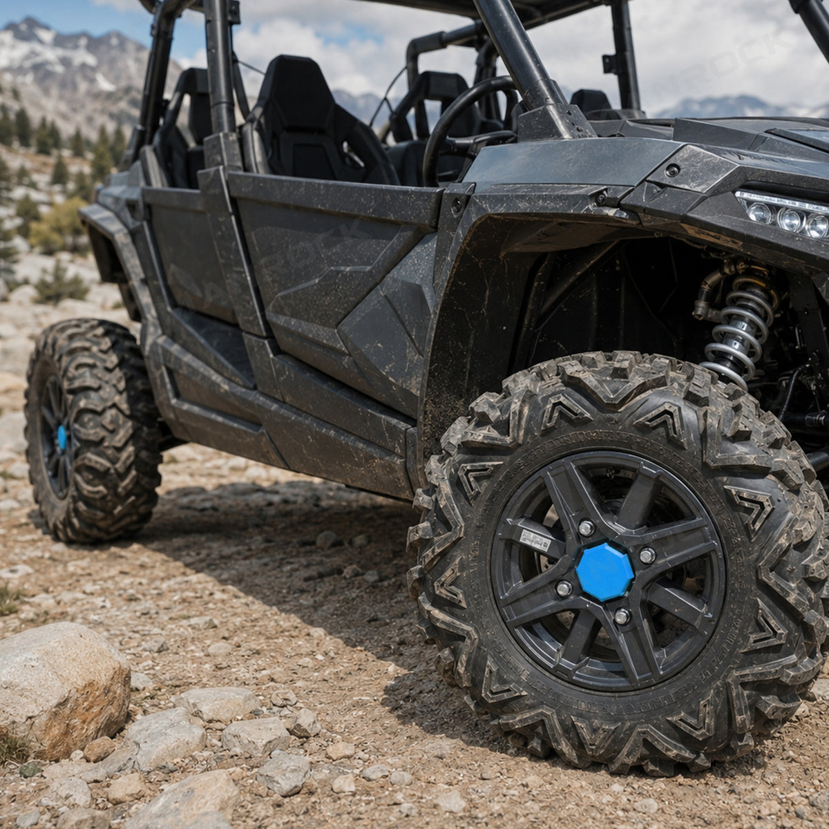 Wheel Center Caps Hub Cap Covers 4PCS for Polaris RZR