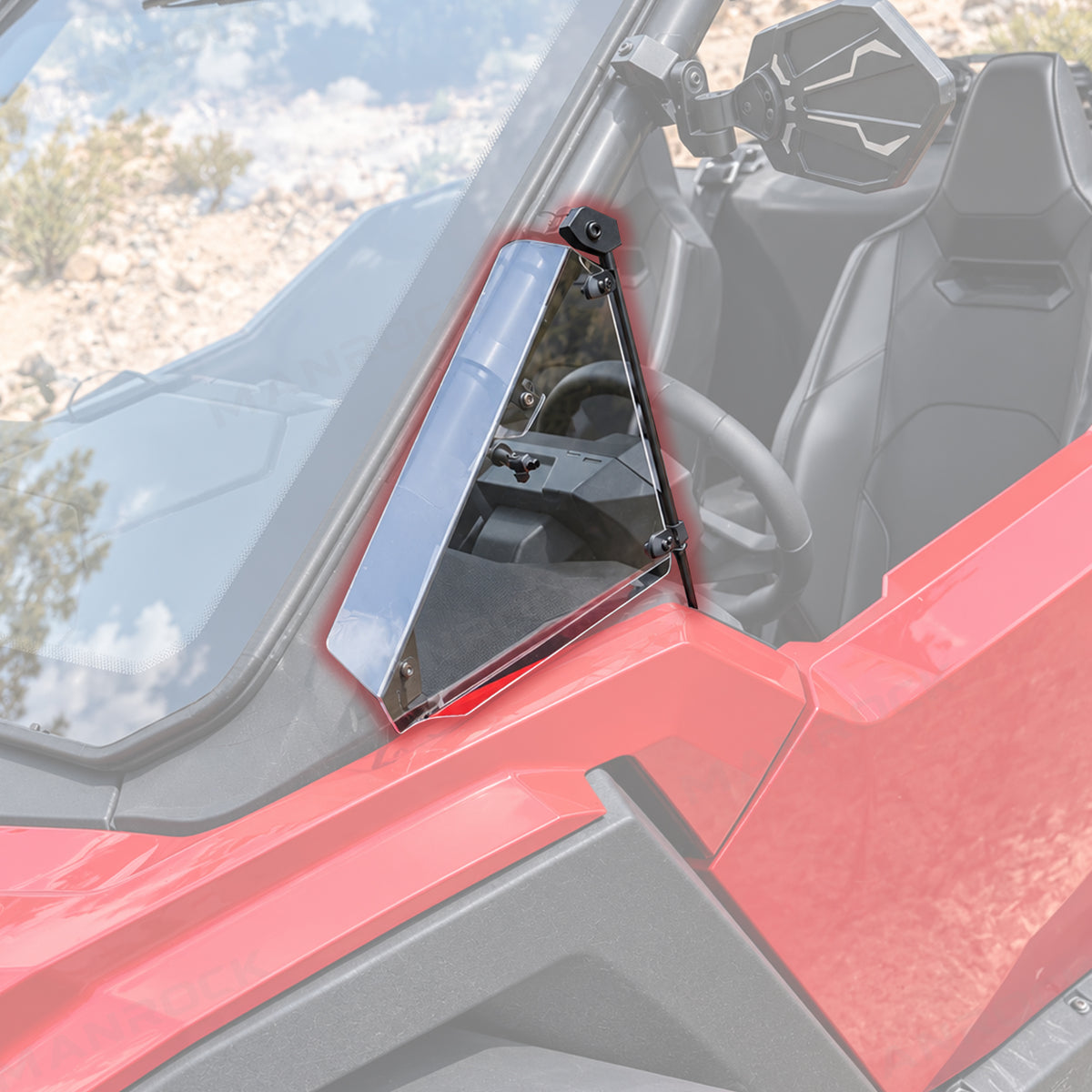 Cab Vent Kit Manual A-Pillar Side Wind Deflectors 2PCS for Can‑Am Maverick X3