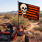 UTV ATV Halloween Flag Double-Sided Garden Flags with Pumpkin, Skull, Ghost Face Design Universal UTV Polaris / Can-Am / Honda / Kawasaki / CFMOTO