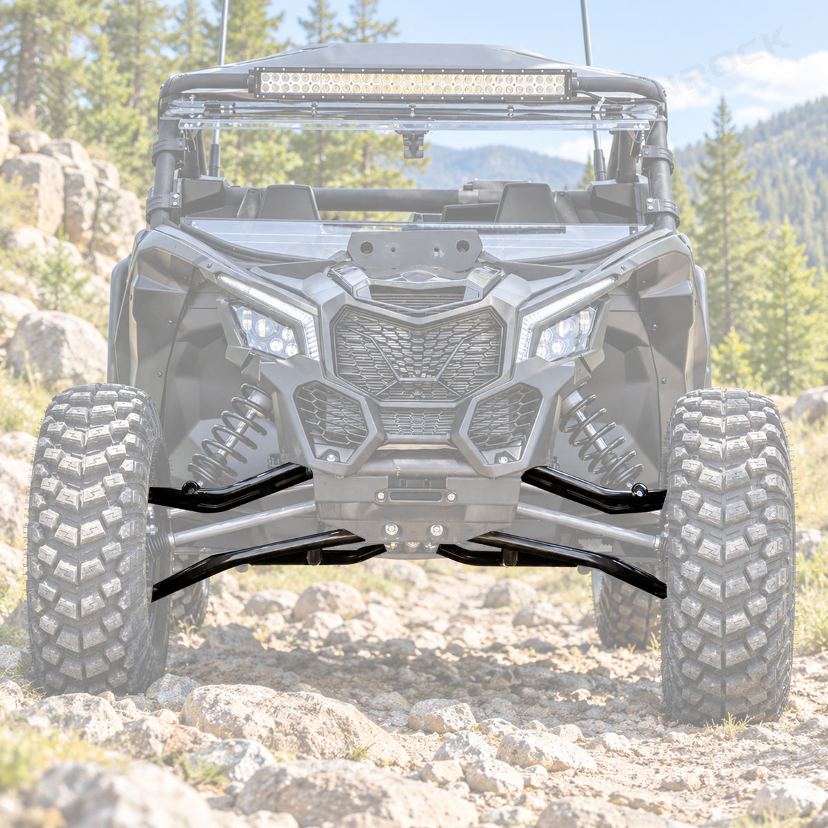 High Clearance Front A-Arm Kit 4PCS for Can-Am Maverick X3 64" Wide