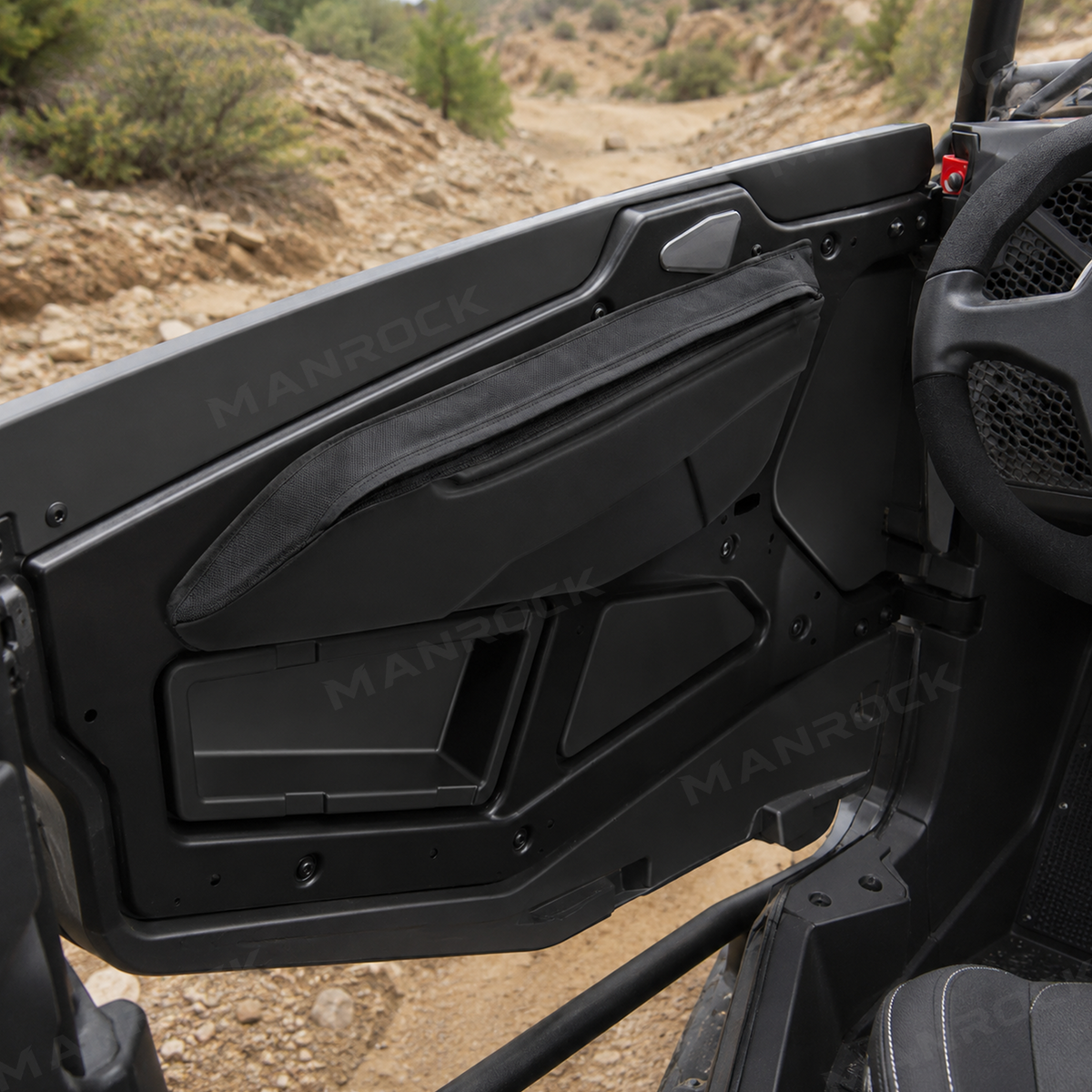 UTV Door Bags Side Door Storage Bags Set with 2PCS Mini Pouches for Polaris RZR