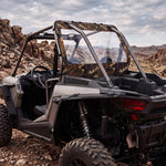 Soft Rear Windshield Clear PVC Roll-Up Rear Window Panel for Polaris RZR