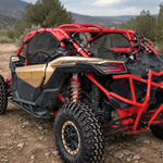 UTV Side Window Nets Mesh Upper Doors Sun Shade 2PCS for Can-Am Maverick X3 / X3 Max
