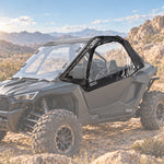 Soft Upper Doors PVC Cab Enclosure Side Windows with Zipper 2PCS for 2-Seat Polaris RZR