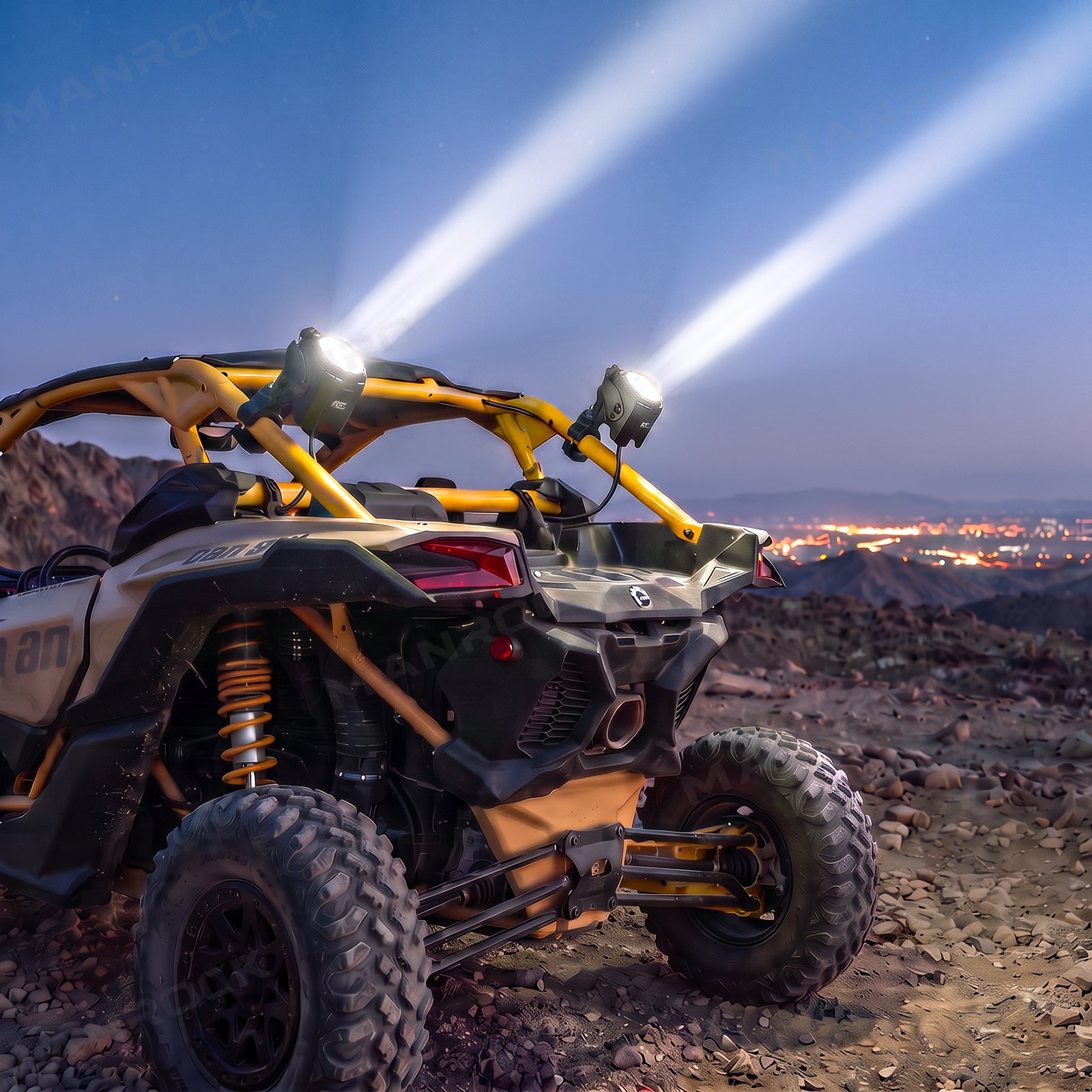 UTV ATV Spotlight LED Light Pods with Spot Flood Beam Auxiliary Lights 2PCS Universal UTV, Polaris / Can-Am / Honda / Kawasaki / CFMOTO