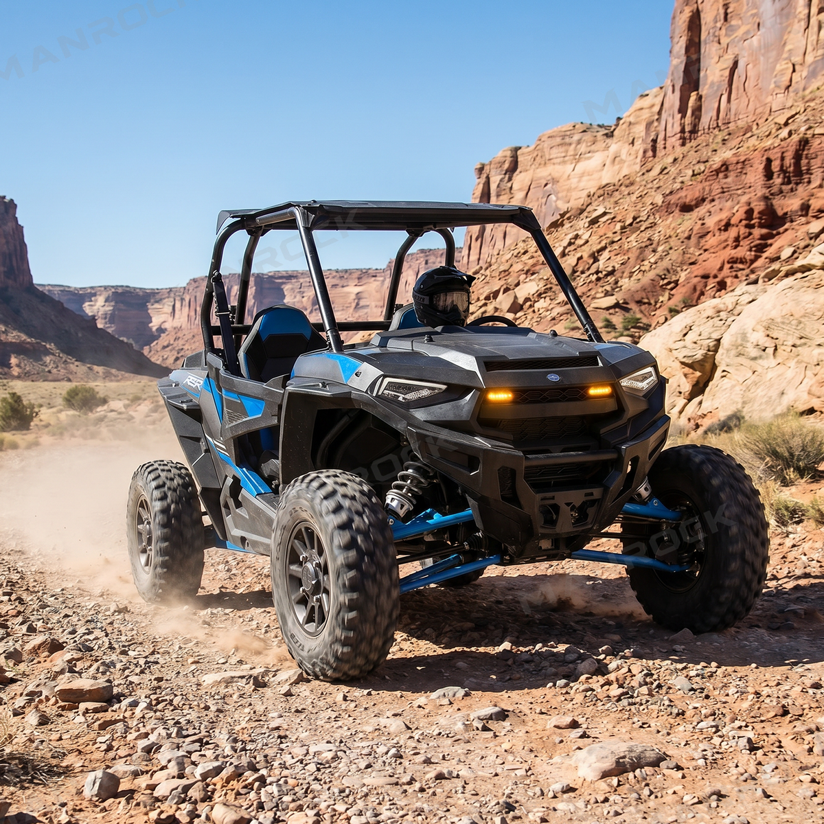 UTV ATV Turn Signal Kit with 110dB Horn Blinker Kit Most UTVs Polaris / Can-Am / Honda / Kawasaki / CFMOTO
