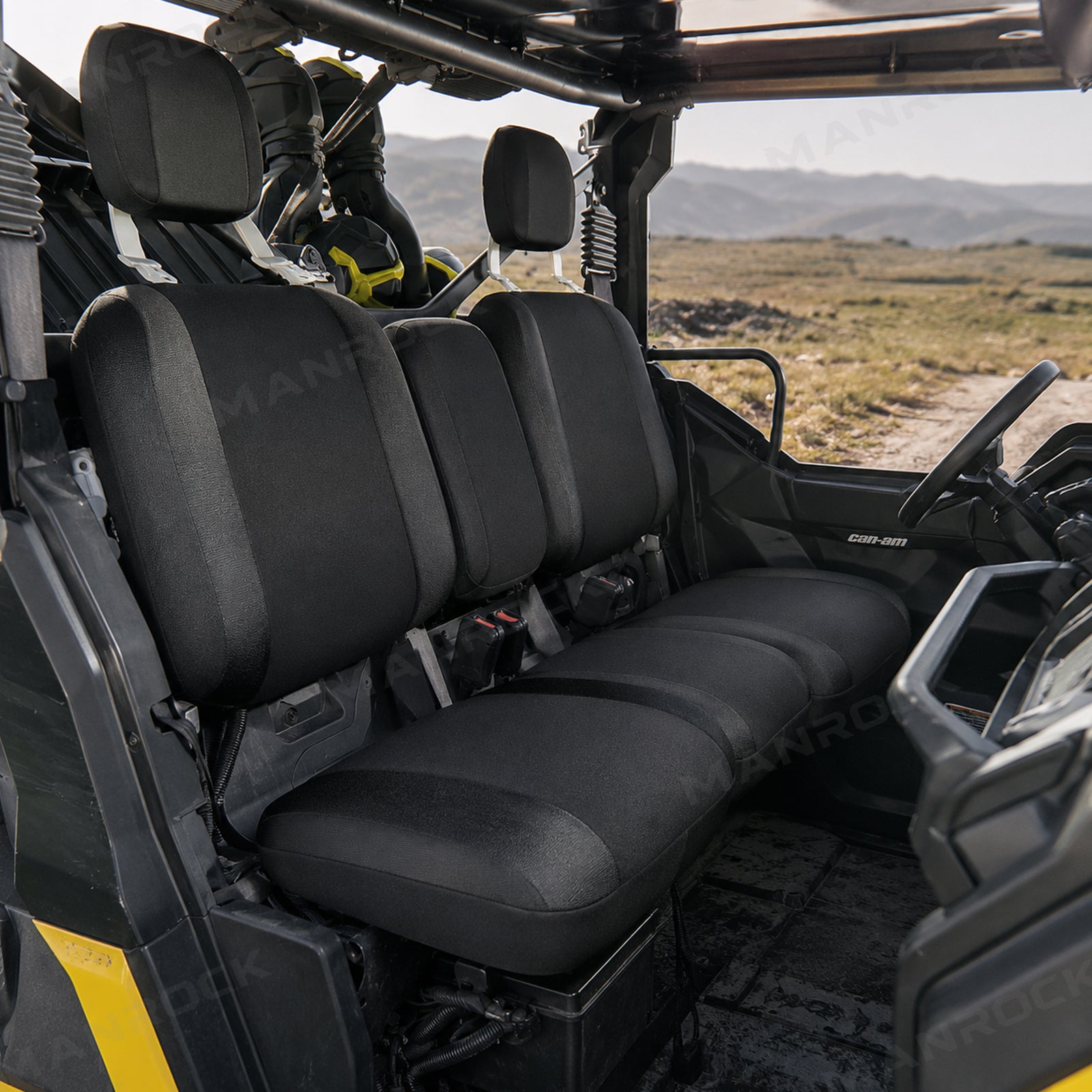 Manrock UTV Seat Covers Split 1680D Oxford Water-Resistant Seat Protector for Can-Am Defender