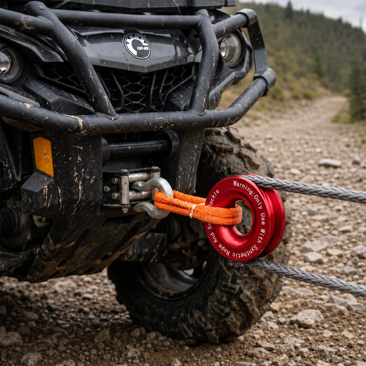 Recovery Ring Winch Snatch Towing Ring 66,000 LBS Universal Fit for UTV / ATV