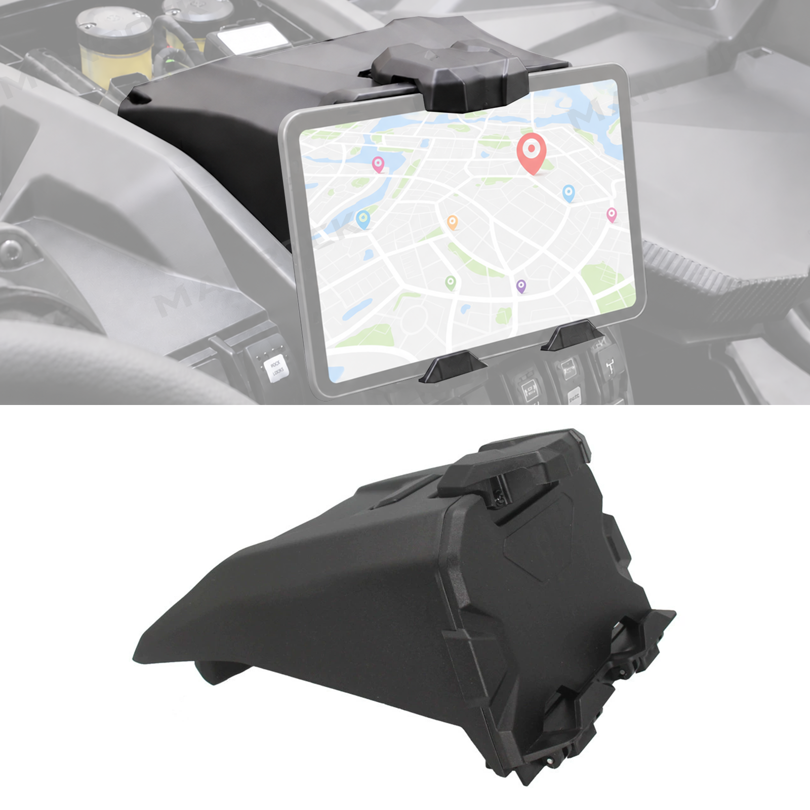 UTV Tablet Holder Mount With Storage Box for Can-Am Maverick X3 / X3 Max