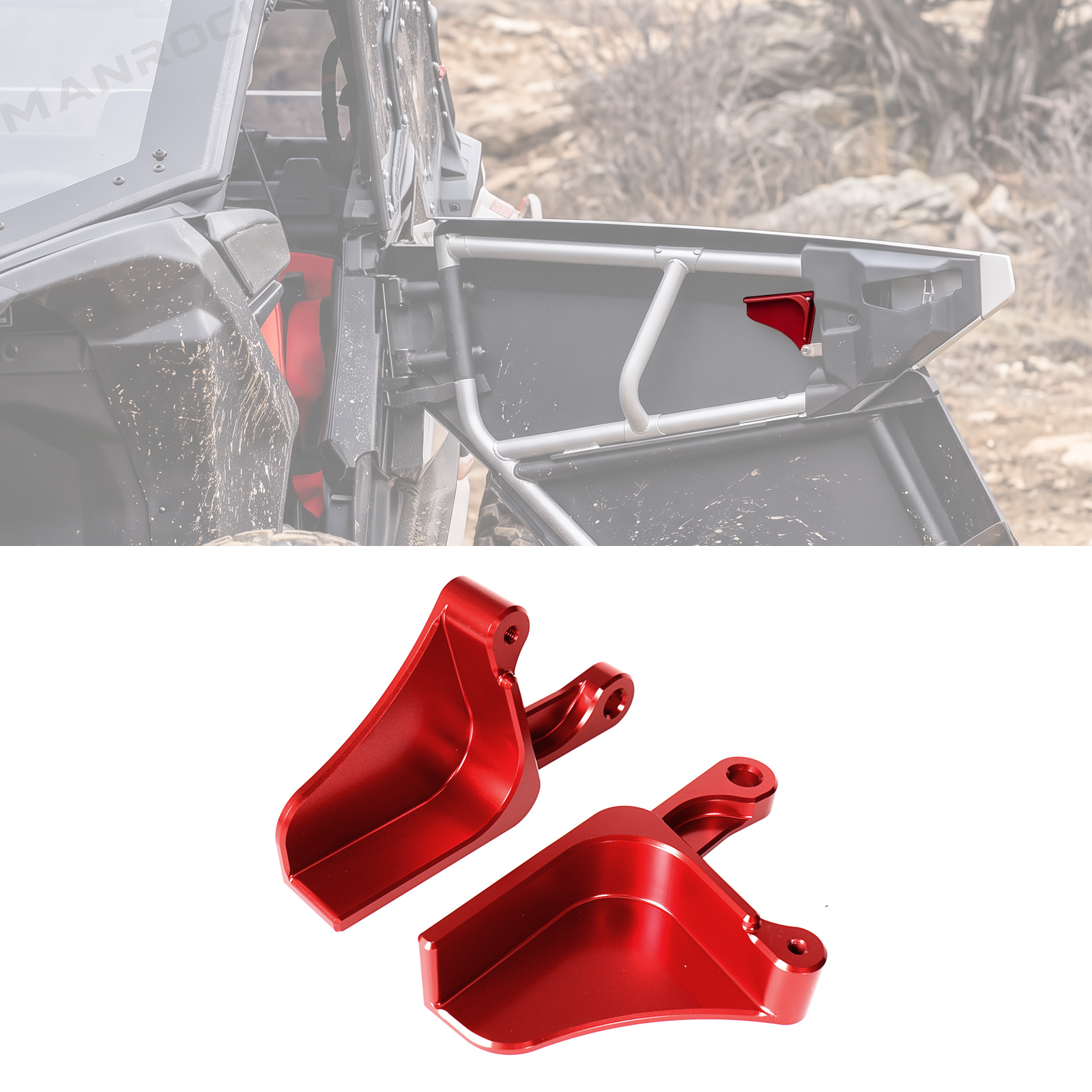 UTV Door Handles Aluminum Door Latch 2PCS for Can-Am Maverick X3 / X3 Max