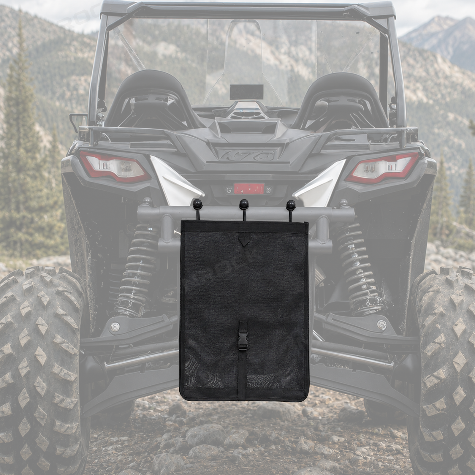 UTV Mesh Trash Bag PVC Trash Sack Universal Fit for Polaris / Can-Am  / Honda / Kawasaki / CFMOTO