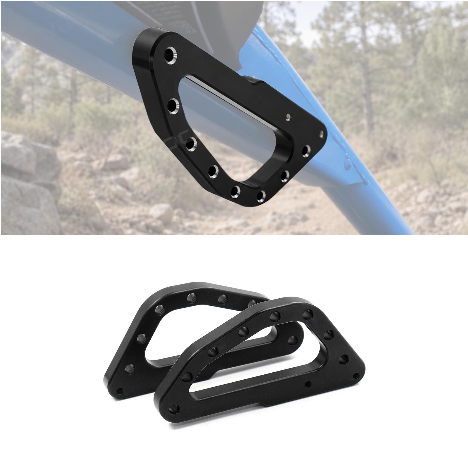 UTV A-Pillar Grab Handle Aluminum Roll Bar Assist Handle 2PCS for Can-Am Maverick X3 / X3 Max