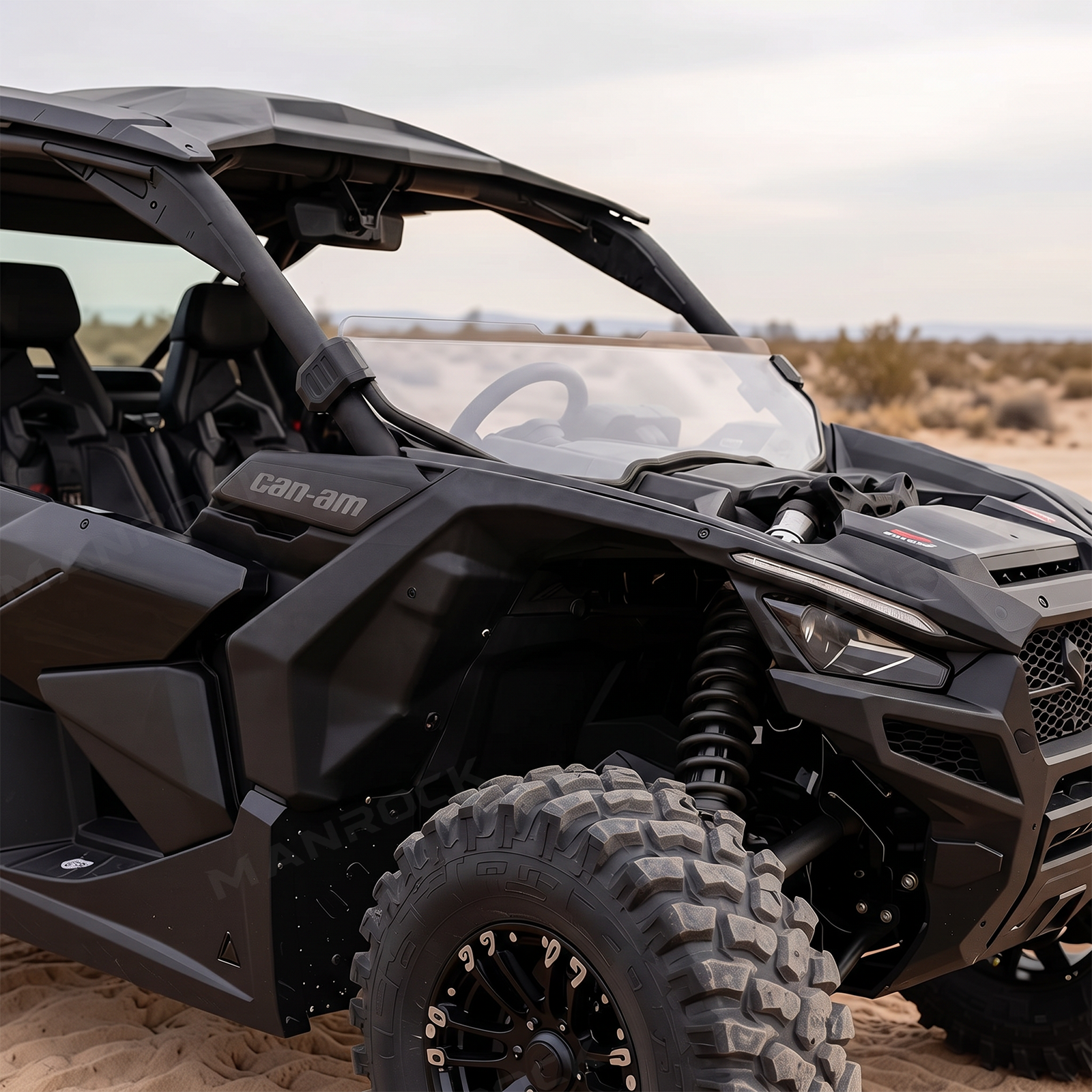 UTV Front Half Windshield Clear Polycarbonate for Can-Am Maverick X3 / X3 Max