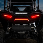 UTV LED Tail Lights Assembly Smoked Rear Lamps Replacement 2PCS for Polaris RZR / Sportsman