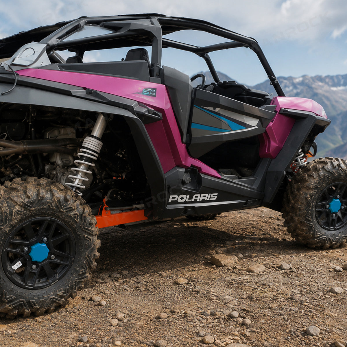 Wheel Center Caps Hub Cap Covers 4PCS for Polaris RZR