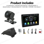 Manrock 10" CarPlay Stereo Kit with AHD Backup Camera and Dash Mount with Storage Box for Can-Am Maverick X3 / X3 MAX