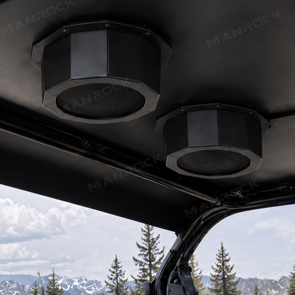 UTV Speaker Pods 6.5" Speaker Enclosure Universal Fit for Polaris / Can-Am / Honda / Kawasaki