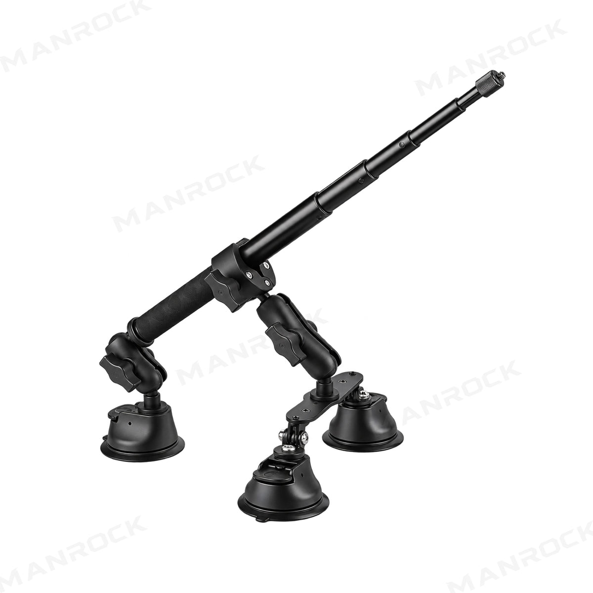 Triple Suction Cup Car Mount Kit Camera Rig with Telescoping Pole Universal UTV Polaris / Can-Am / Honda / Kawasaki / CFMOTO