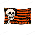 UTV ATV Halloween Flag Double-Sided Garden Flags with Pumpkin, Skull, Ghost Face Design Universal UTV Polaris / Can-Am / Honda / Kawasaki / CFMOTO