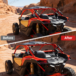 UTV Noise Reduction Kit Aluminum Air Intake Relocation Kit for Can-Am Maverick X3 / X3 Max