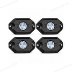 UTV ATV LED Rock Lights Kit RGB Underglow Lights with Bluetooth 4PCS Universal UTV 12V Polaris / Can-Am / Honda / Kawasaki / CFMOTO