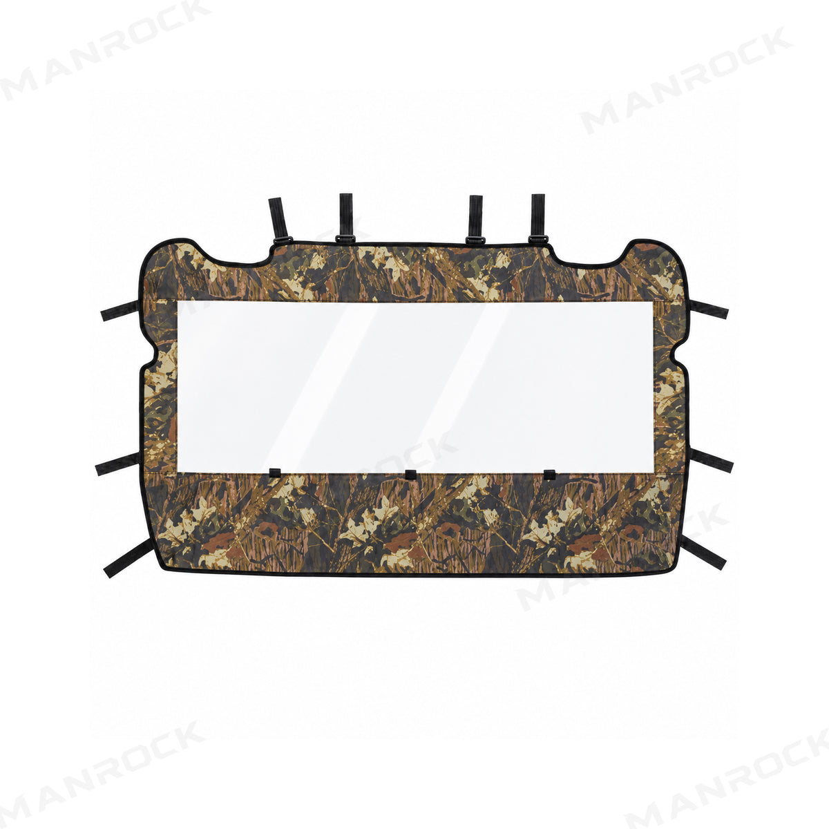 Soft Rear Windshield Clear PVC Roll-Up Rear Window Panel for Polaris RZR