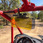 UTV Extended Dual-Lens Sun Visor, Anti-Glare Sun Shade for Can-Am Maverick X3 / X3 Max